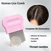 Terminator Lice Comb with Micro Grooved Spiral Teeth Durable Stainless Steel Hair Care Nit Remover Safe Fine Tooth Comb