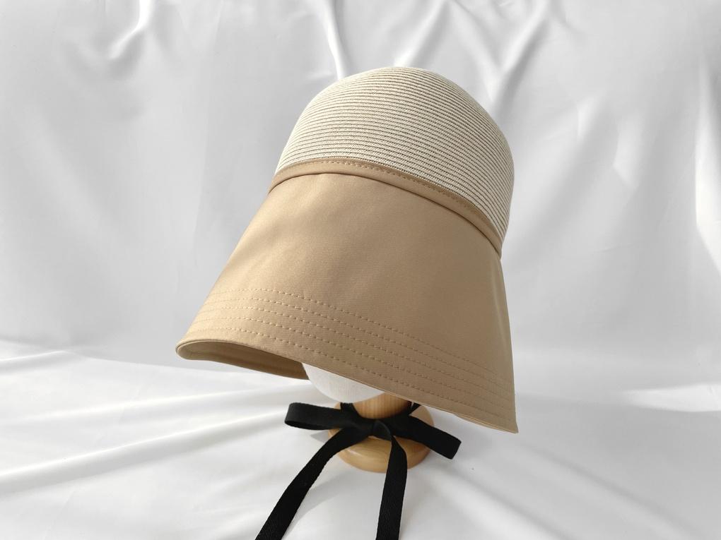 Women's Fall/Winter Natural Half Bonnet Bucket Hat Bucket Bucket Hat