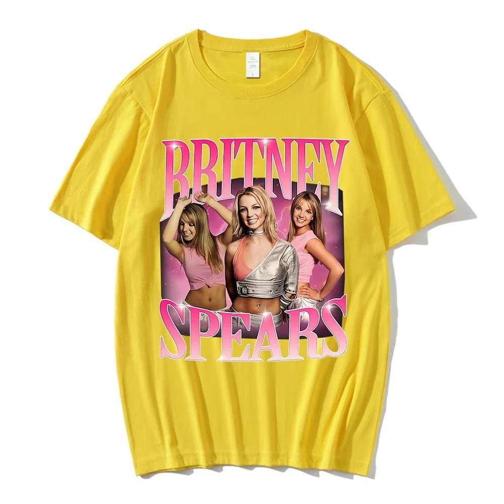 Britney Spears 90s Retro Style Poster Graphic Print Tshirt Streetwear Hip Hop Fashion Tops Men Women Oversized Summer New Tees