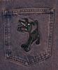 Brown Bless Hinder Post Wide Denim Pants - Purple