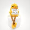 Cute Handwoven Positive Energy Duck Ornaments Handmade Crochet Support Emotional Long Leg Duck Home Room Decor Christmas Gift