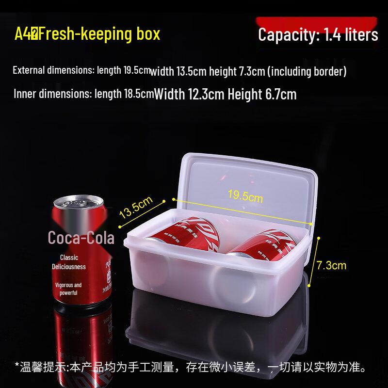 ZISIZ Food-Grade Transparent Plastic Fresh-Keeping Box