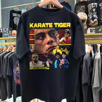 Karate Tiger T Shirt Tribute Poster Jcvd 80s 90s Nostalgia Gift