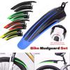 Universal 2pcs Adjustable Mountain Bike Mudguard Wings Set Front Rear Wheel Bicycle Water Mud Guards Fenders Cycling Equipment