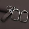 Interior Mouldings Zinc Alloy Car Fob Key Cover Rubber Case Protector Skin Shell Holder Set for DAF XF 105 XG IF Remote Keychain