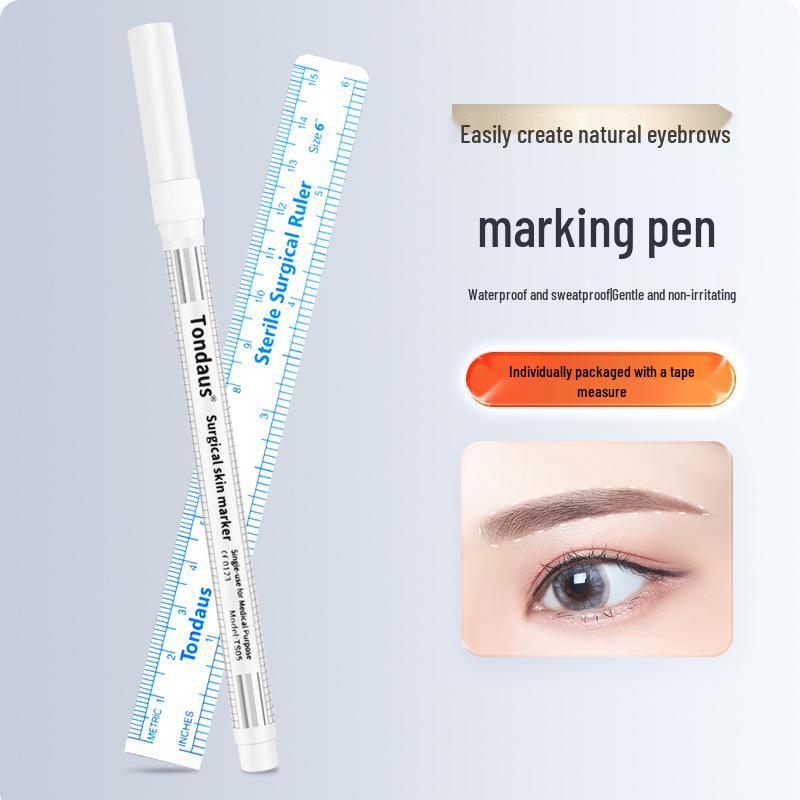 

Waterproof White Eyebrow Positioning and Marking Pen for PMU Artists
