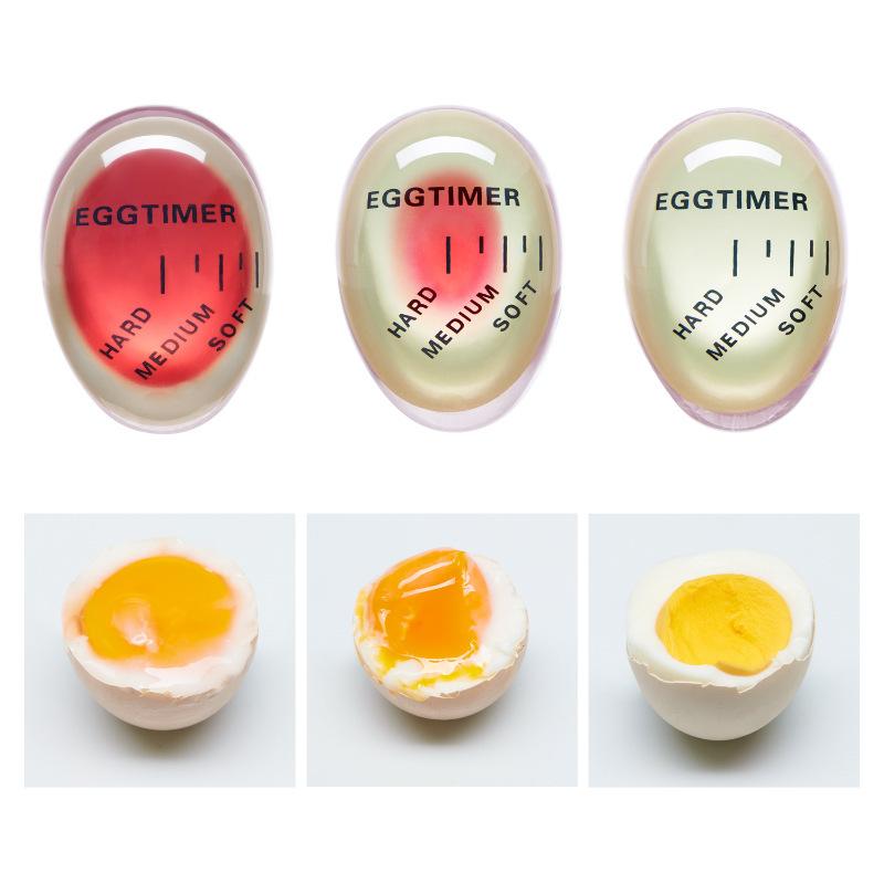 1/3pcs Egg Timer Kitchen Electronics Gadgets Color Eggs Cooking Changing Yummy Soft Hard Boiled Eco-Friendly Resin Red Tools3