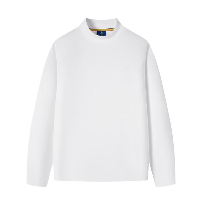 NVG YOUNG Men's Loose Fit Mock Neck Cotton Sweatshirt