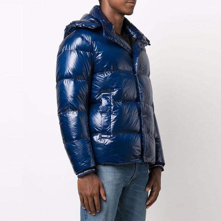EMPORIO ARMANI FW21 Down Jacket Men's Blue 6K1B88-1NPDZ-0938