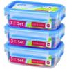 Food Containers - Emsa - 508570 - Set of 3 - 0.55 L - Airtight - Stackable
