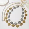Retro Ethnic Style Women'S Metal Waist Chain Accessories Bohemian Decorative Circle Heart Carved Chain Belt