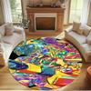 Transformers Print Round Rug, Washable Floor Carpet, For Entryway Dorm Laundry Room Office Study, Home Decor Birthday Christmas Gift