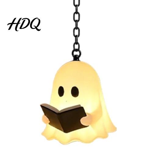 Bedroom Reading Light Ghost Bookshelf Light Decorative Library Lantern Vintage Fantasy Book