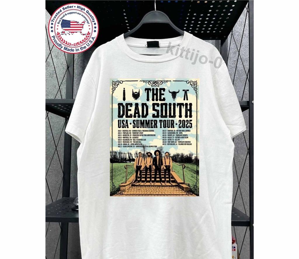 Unisex Shirt Cotton Oversize Large Size New NEW!!! The Dead South USA Summer Tour 2025 , Fan Gift