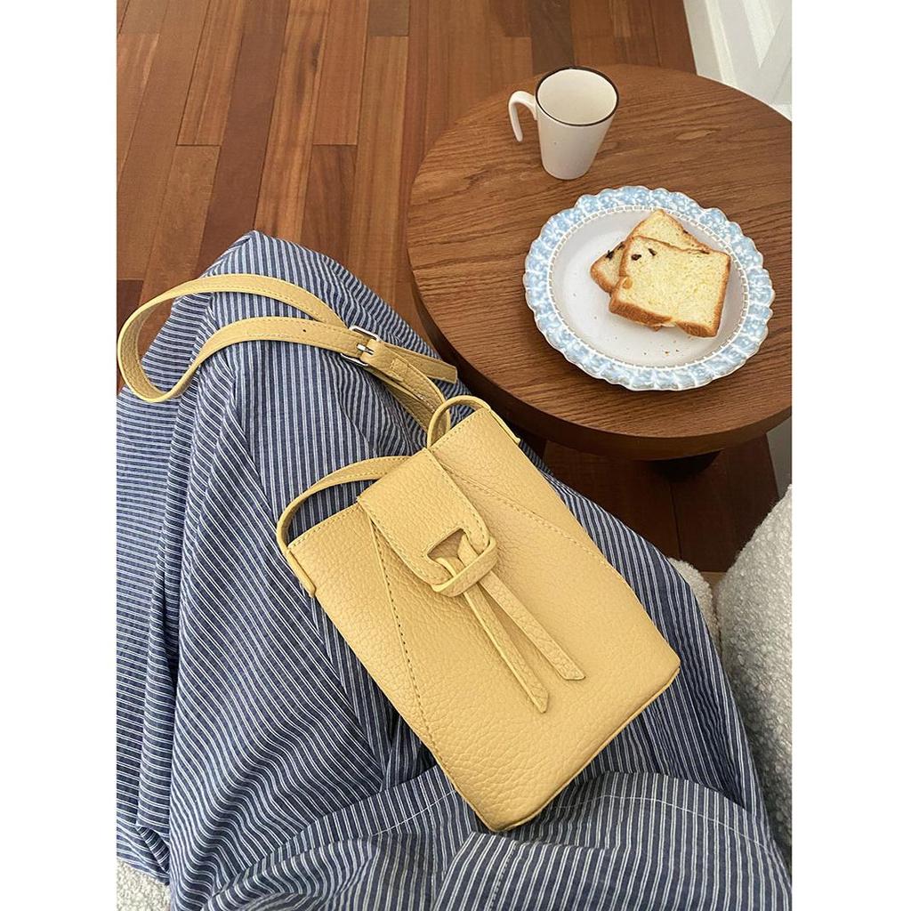 Women's Portable Pu Mini Phone Bag Solid Leather Flap Casual Crossbody Bags Female Versatile Shopping Messenger Shoulder Pack