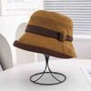 Hat Female Spring and Autumn New Color Matching High Quality Bucket Hat Traveling Shopping Fashion Show Face Small Sunshade Basin Hat