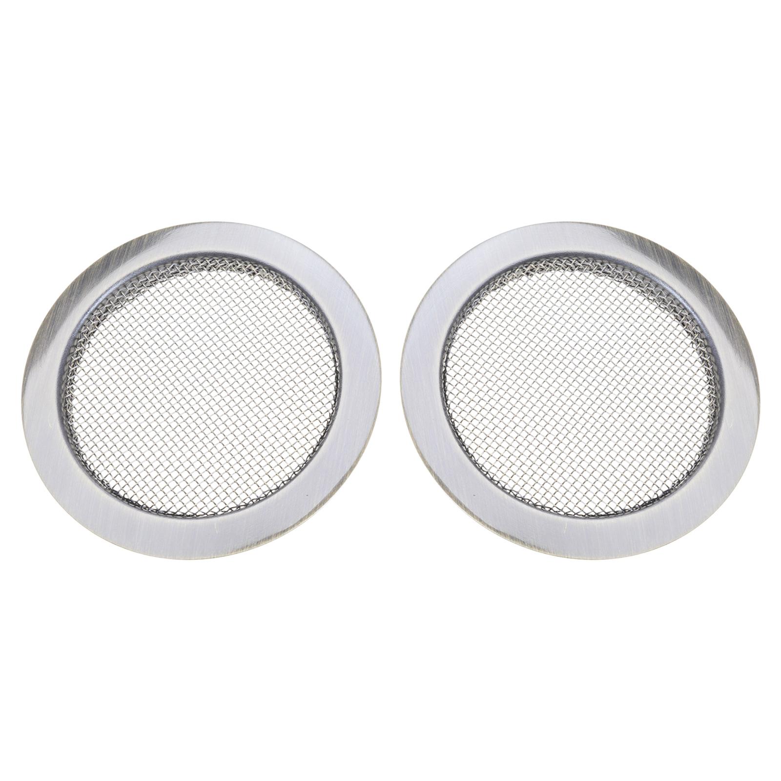

2 Pieces Screen Inserts Guitar Parts Insert Speaker Grills Vintage Resonator Guitar Sound Hole Cover Sound Hole Insert