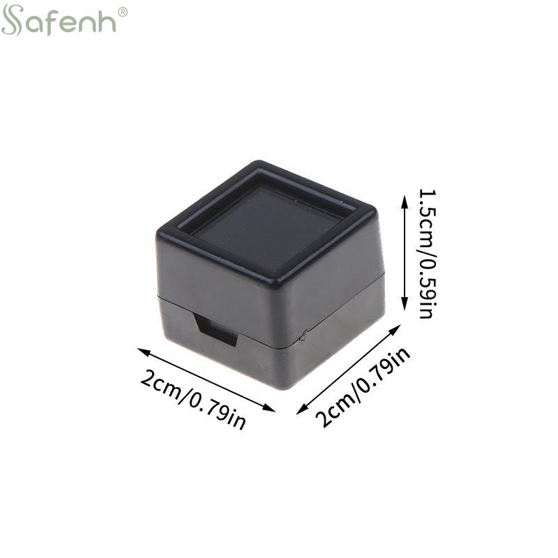 10Pcs Diamond Jewelry Organizer Gems Packaging Box DIY Disamond Ring Jewllery Case 2CM Gemstone Zirconia Gift Display Box