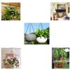 1pc Chain Basket Equipment Flower Pot For Plants Garden