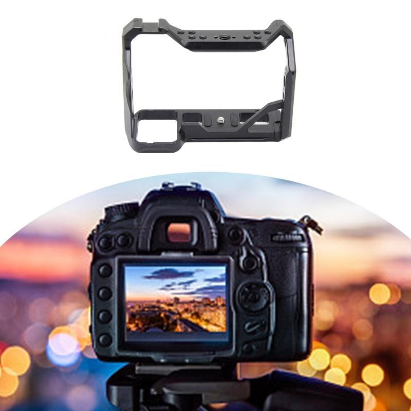 Camera Cage with 1/4 3/8 Threaded Holes Multiple Cold Shoe Mounts For A7M4 A9II A7s3 Camera Accessory Attachment