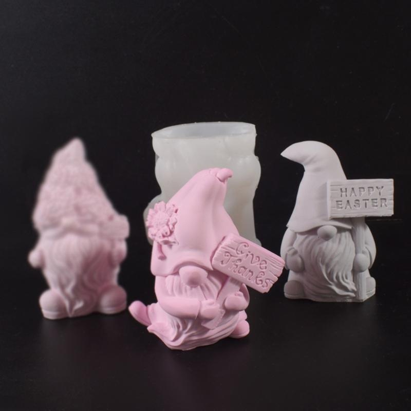 Multifuntional Dwarf Silicone Mold Resin Crafting Mold Handmade Supplies for Crafting Candle and Decorative Creation