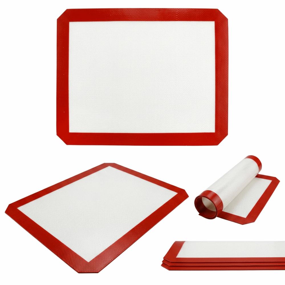 Silicone Silicone Baking Mat Food Grade Heat-Resistance Bakeware Mat Big Square Heat Insulation Baking Bakeware Tray Mat