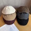 Stylish Cap Newsboy Women Casual Breathable Beret Hat With Plaid Wide Brim