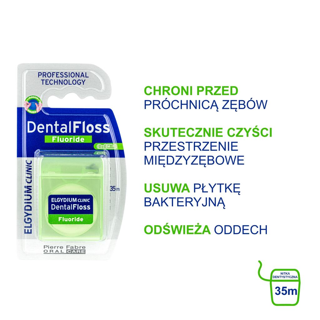 Elgydium Clinic, Dental Floss With Fluoride, 35M