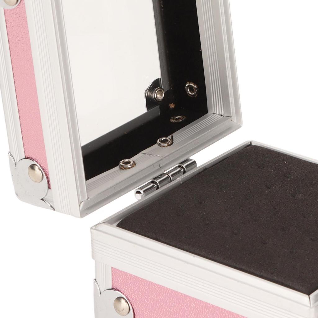 Nail Drill Bit Holder 25 Holes 3 Layer Sponge Transparent   Cover Rivet Reinforcement Dustproof Nail Drill Bit Displayer