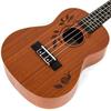 kmise 23-inch concert ukulele with tuner and case! Laser-etched top design