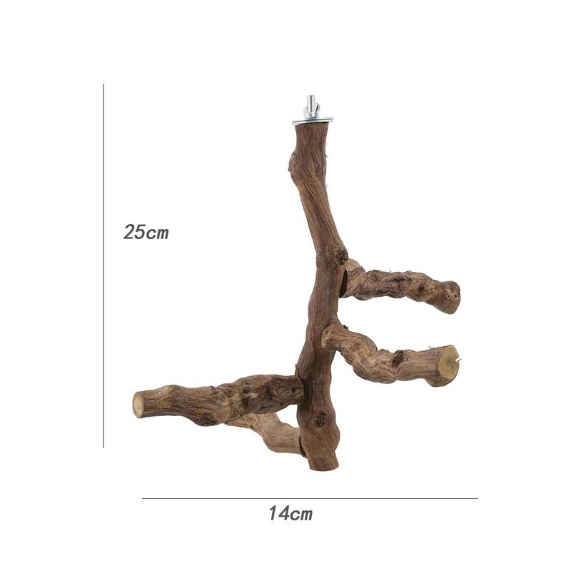 Holz Vogel Sitzstange Stand Aktivitätszentrum Papageien Sitzstange Plattform Holzständer Spielzeug für Kongas Nymphensittiche Wellensittiche Aras Liebesvögel
