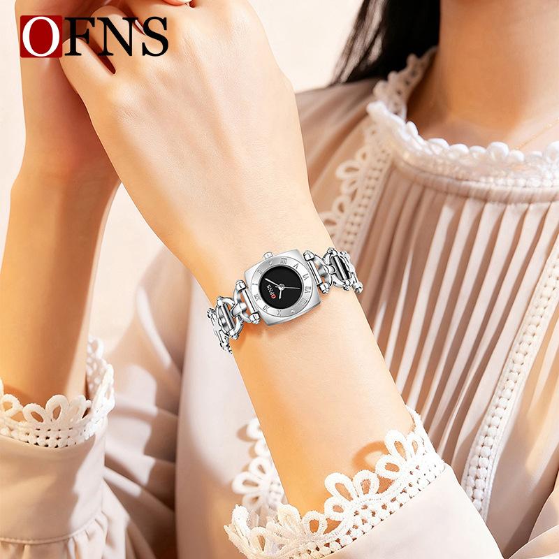 Fashion Rectangle Women Watches Ladies Stainless Steel Strap Waterproof Quartz Wristwatches Reloj Mujer