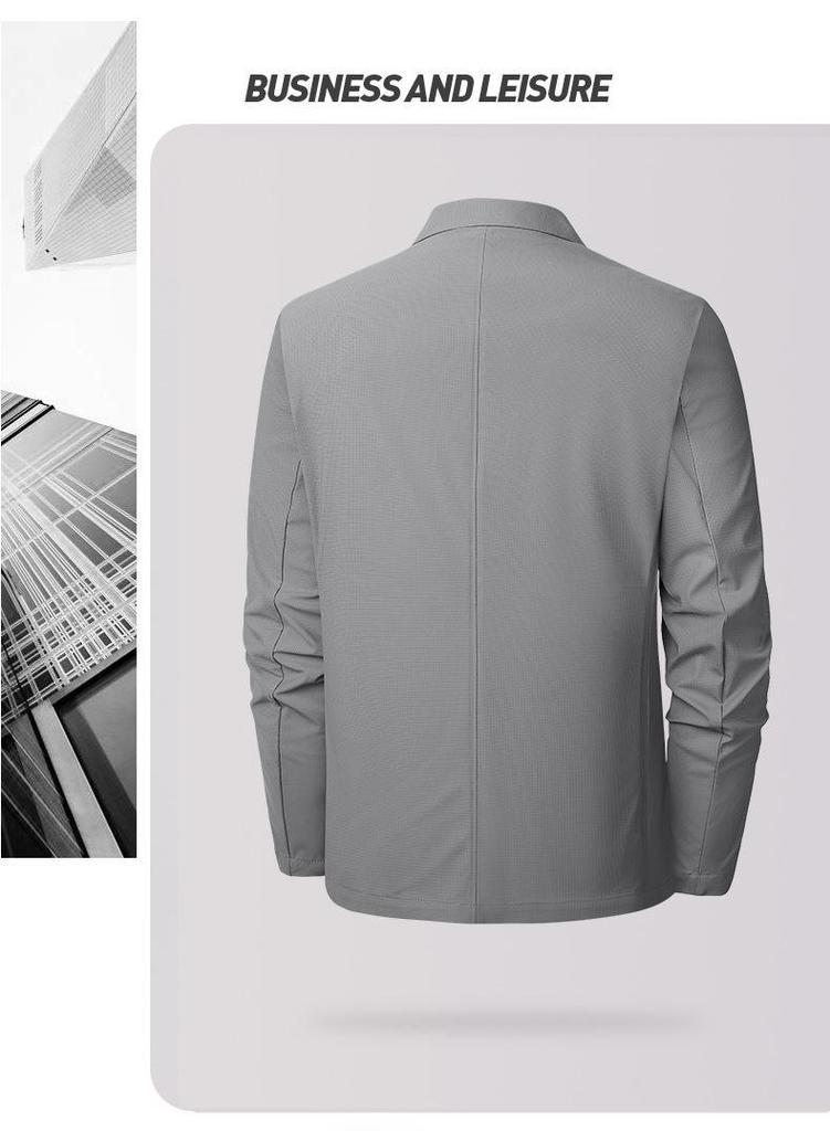 2026 Lightweight Breathable Business Casual Sun Protection Jacket - Wrinkle-Resistant and Non-Iron for Office Commute