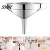 Metal Funnel for Kitchen Use Stainless Steel with Handle, Wide Mouth Handled Funnel, Oil Pouring Smooth And Anti-Splash Storage
