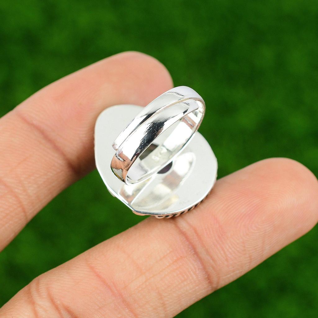 Mothers day Sale 925 Sterling Silver Star Amethyst Stone Elegant Wedding Ring
