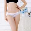 Fashion Sexy Lace Heart Pattern Bowknot Women Low Rise Brief Underwear Thong