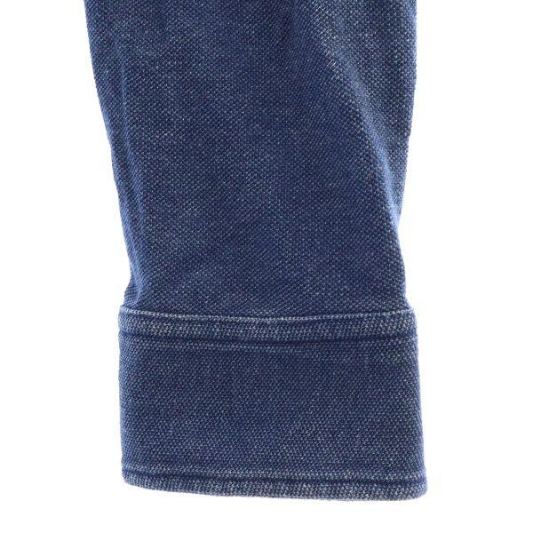 Lacoste Logo Patch Long Sleeve Button Down Shirt S Blue Men's Used