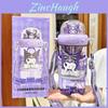 Sanrio Kuromi Plastic Straw Cup With Leakproof Seal For Kids And Travel