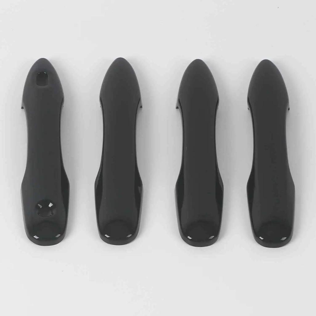 For Toyota Yaris Cross     2024 ABS Carbon Fiber Black Door Handle Cover Trims Car Styling Accessories