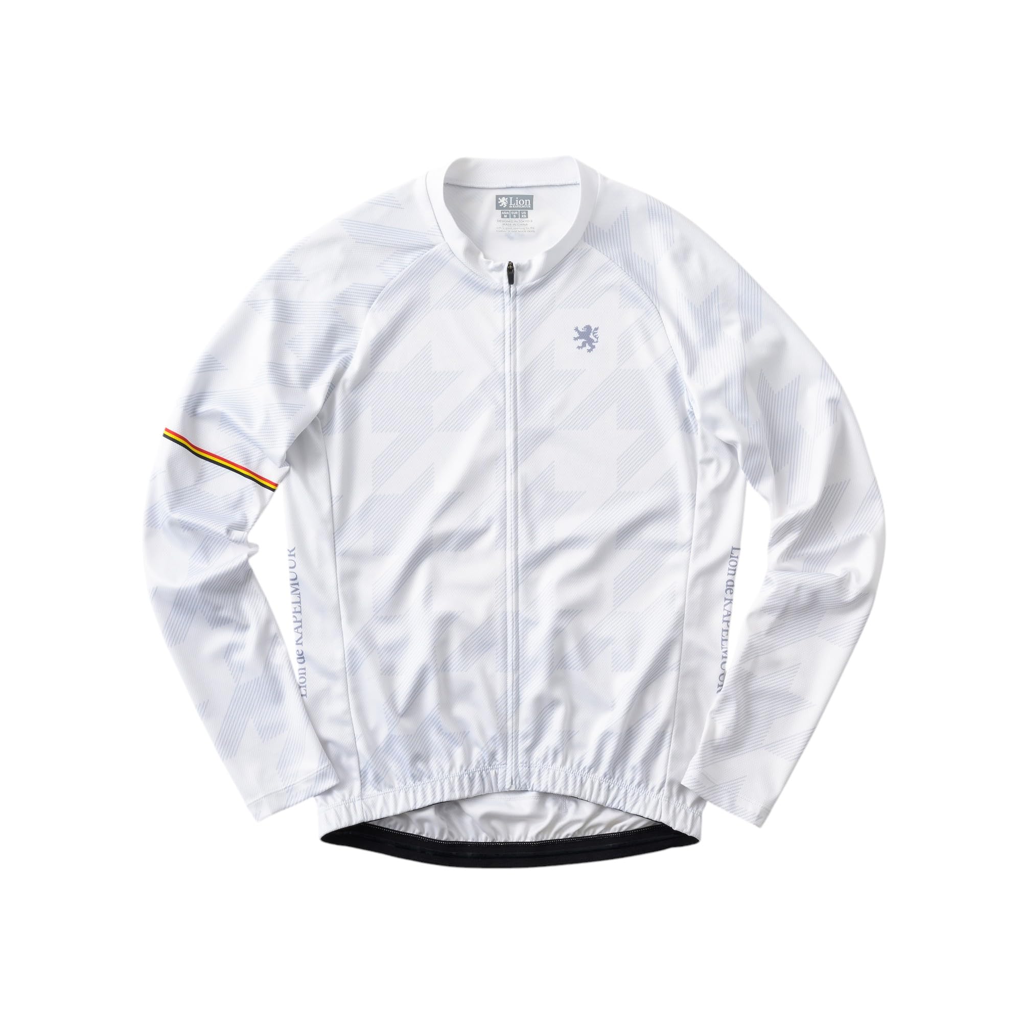 

Kapelmuur Cycling Long Sleeve Jersey, Printed, Oblique, White, XL