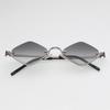 Diamond-Shaped Half Frame Sun Glasses Women's Sunglasses for Women & Men Hip Hop Vintage Shades Eyewear UV400 Protection