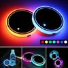Anti Slip Colorful Cup Holder USB Charging Smart Glow Coaster  Interior Accessories