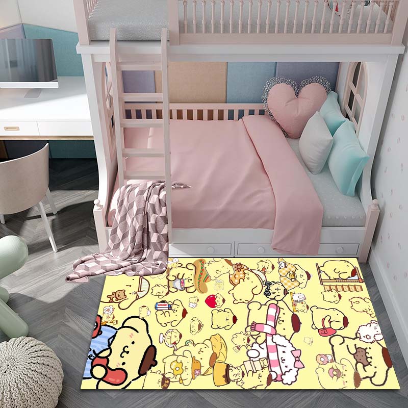 3D Printing Pom Pom Purin Home Cartoon Dog Carpet for Living Room, Bedroom, Home Sofa Decoration, Children's Playground Non Slip