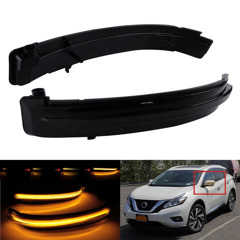 Dynamic LED Wing Mirror Indicator Signal Light For Nissan Qashqai J11 2014-