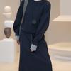 Women's Elegant Hooded Two-Piece Skirt Set - Long Sleeve, Spring/Autumn 2025 Collection