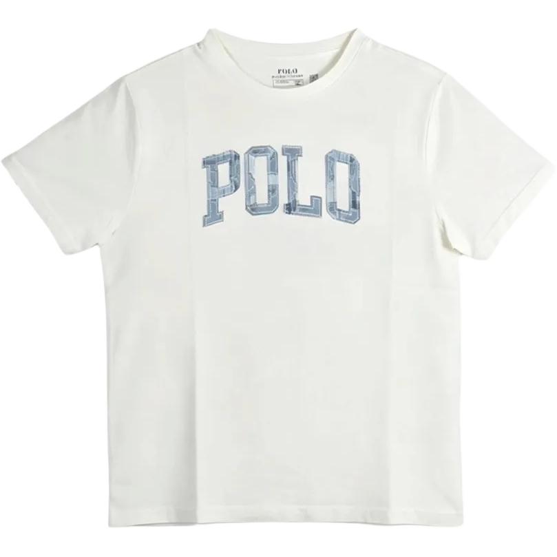 Polo Ralph Lauren T-Shirt Ss26 Baumwolle Applikation Stickerei Kurzarm Klassische Edition Kinder Kinder Oberteile 323A12262-001