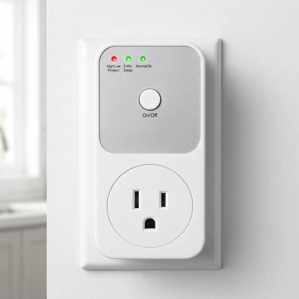 Compact Shape Us Standard Voltage Protector 120V Appliance Protector  Household Kitchen Use