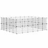 44 Piece Pet Cage with Door Black 35 X 35 Cm Steel