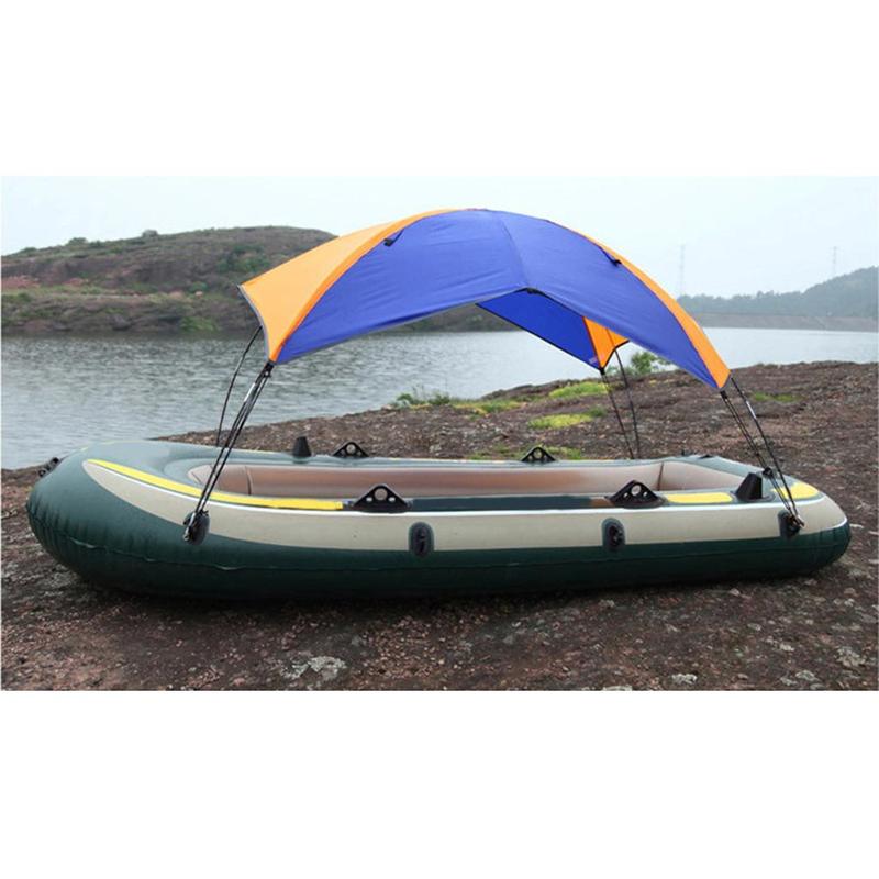 Boat Sun Shade Canopy Tent Outdoor Awning Shelter for Sailing Fishing Inflatable Boats Equipment