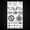 Realistic Quotation Dandelion Temporary Tattoos For Women Adult Fake Flowers Crown Moon Tattoo Sticker Waterproof Body Art Tatoo